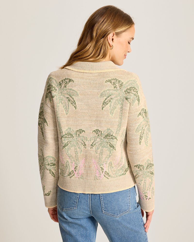 Palm Banks Jacquard Cardigan thumbnail 3