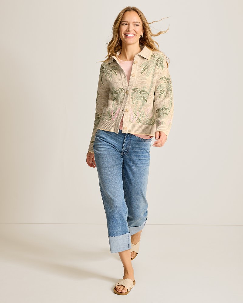 Palm Banks Jacquard Cardigan thumbnail 5