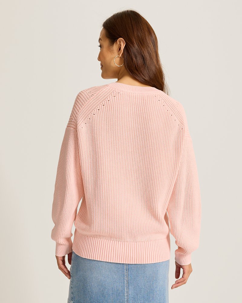 Salt & Sea Wash Wave V-Neck Sweater thumbnail 3