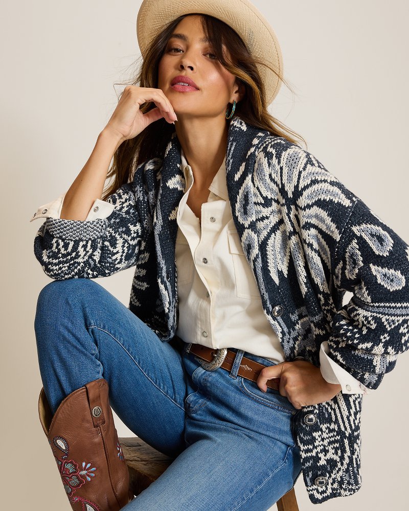 Tommy Bahama x Stetson Palmdana Cardigan