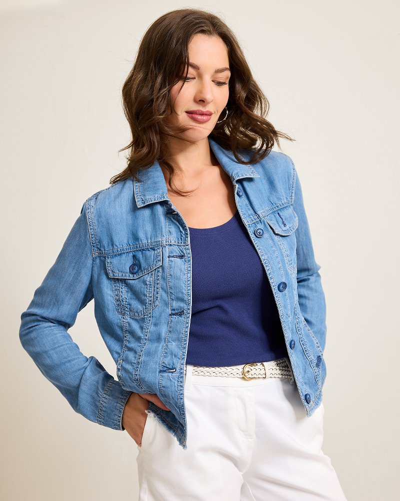 Embroidered Jeans, Denim Jackets, and Chambray Dresses to Shop Now