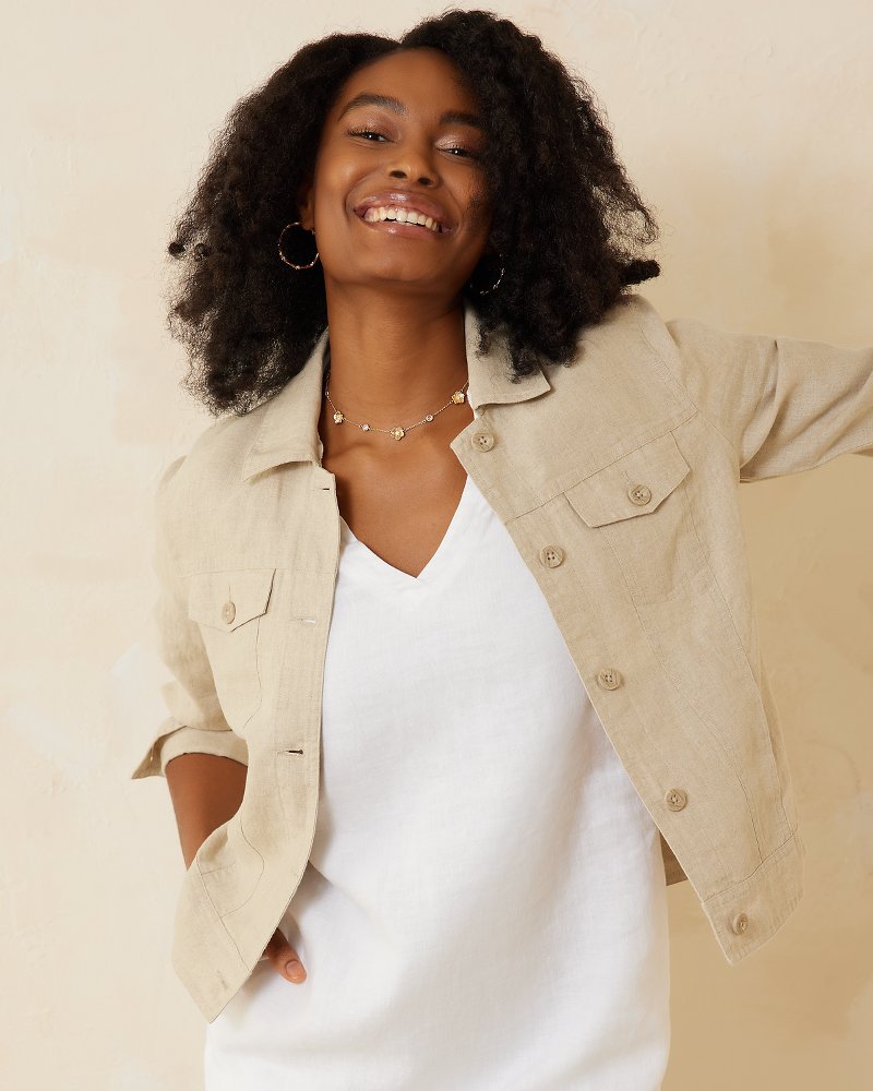 Linen jacket deals women