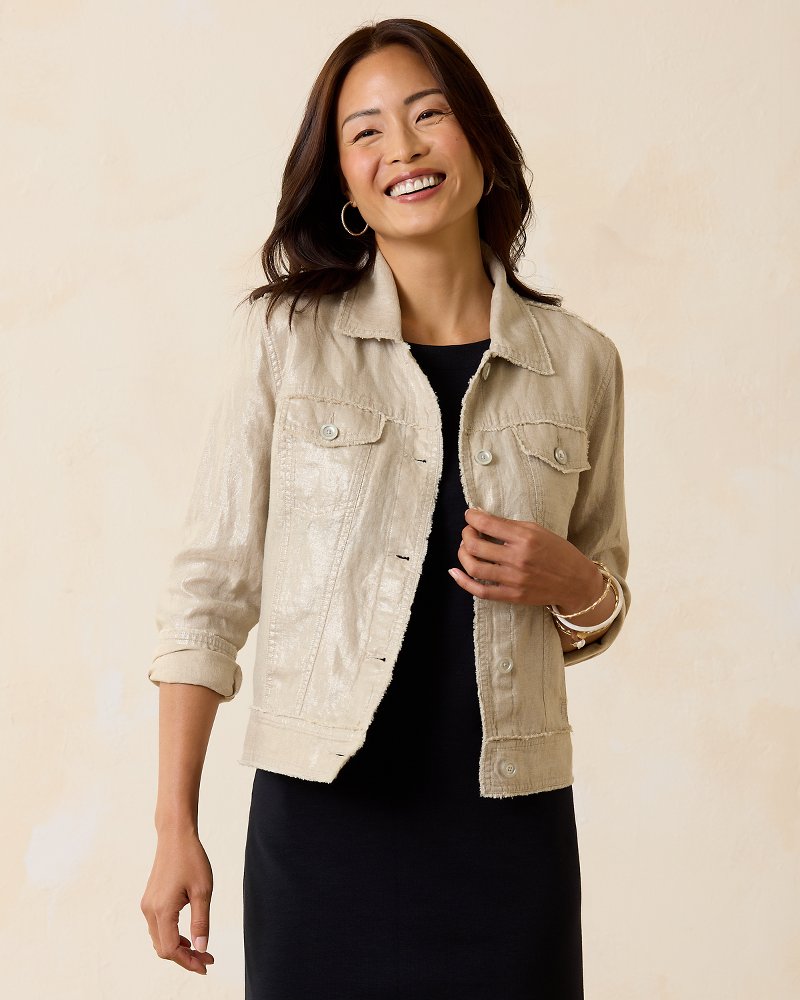 Tommy bahama two palms linen sale jacket