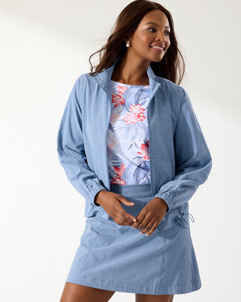 Alica Chambray IslandZone® Collared Full-Zip Jacket