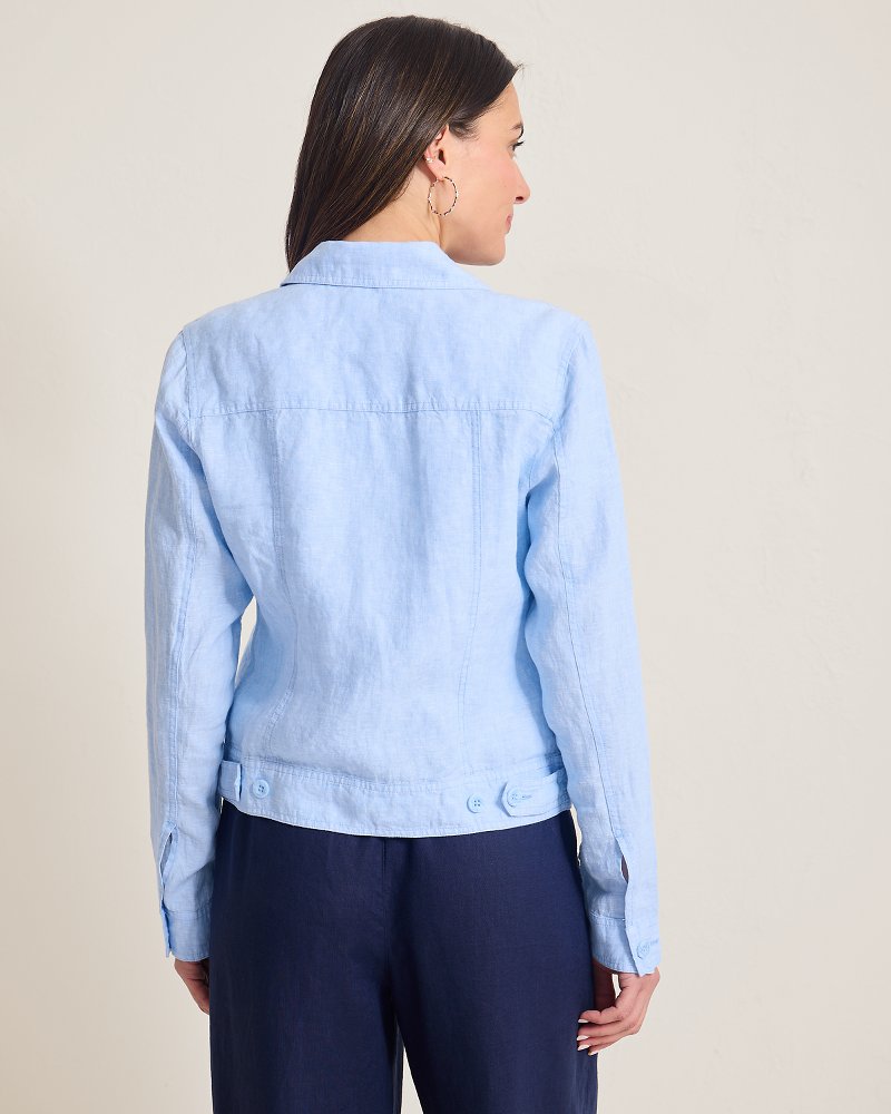 Thumbnail for Two Palms Palmbray Clean-Edge Linen Jacket
