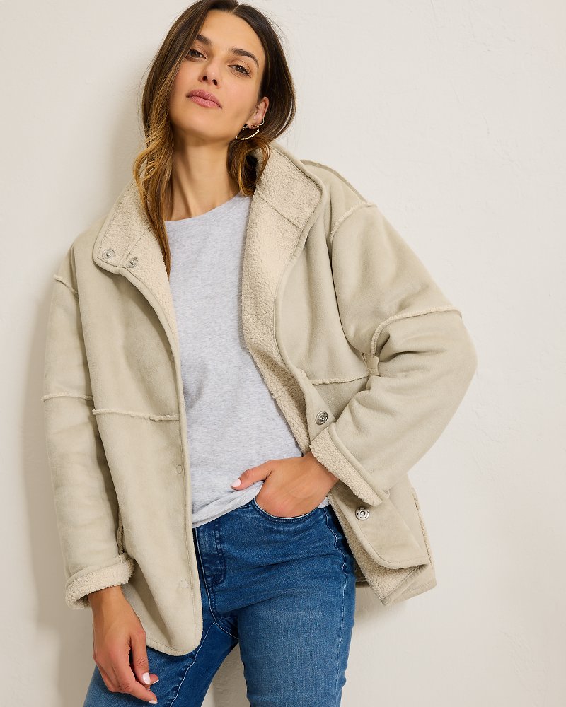 Reversible Faux Shearling Coat