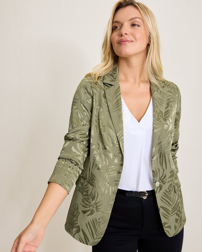 Satin Jacquard Blazer