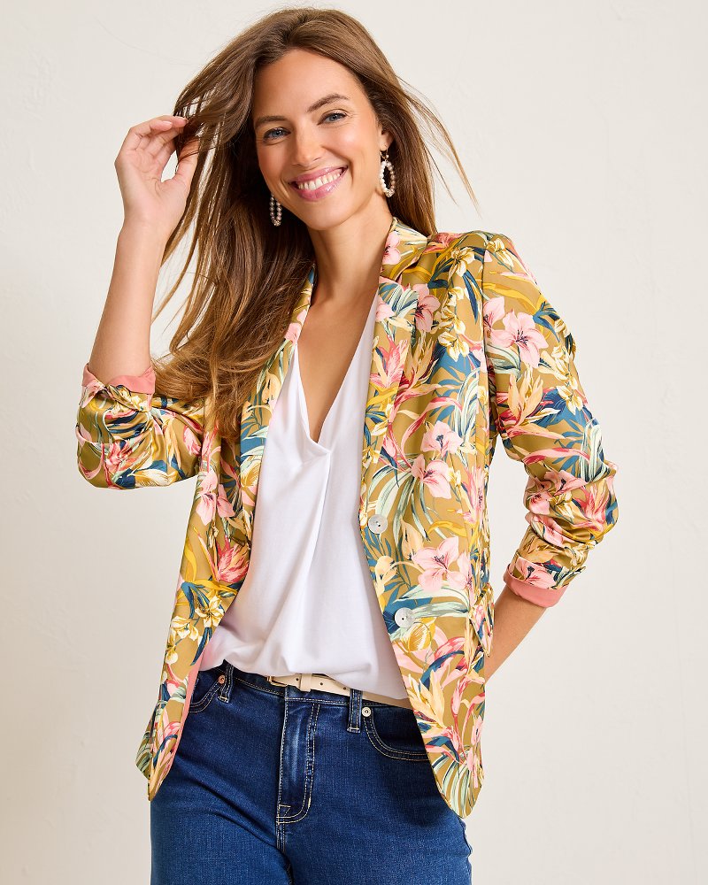 Flora Amora Satin Blazer