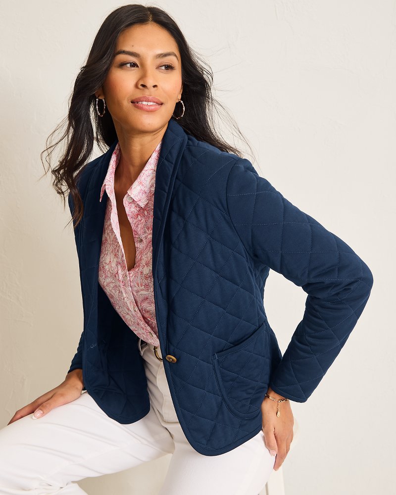 Quilted Shawl Blazer