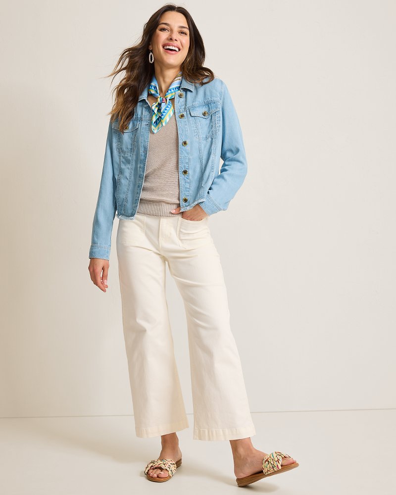 Chambray O'Lei Linen-Blend Jacket