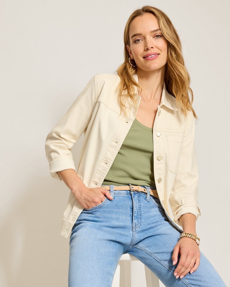 Ella Twill Denim Chore Coat