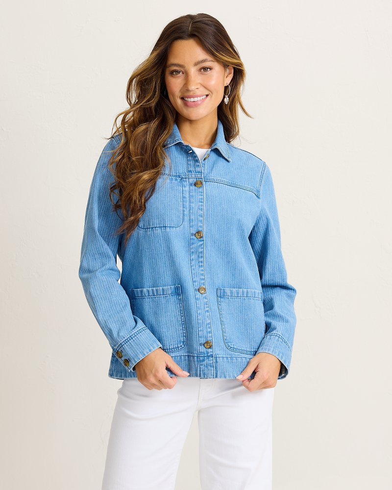 Indigo Herringbone Chore Jacket