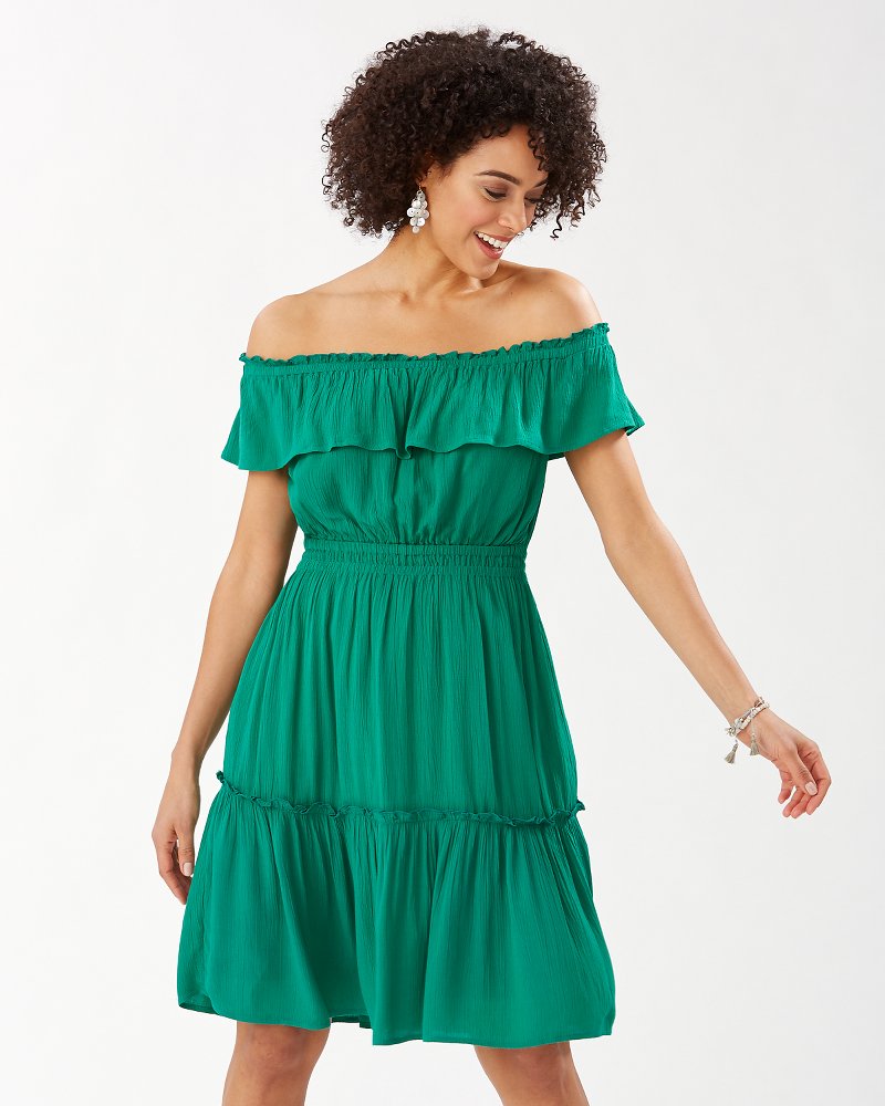 Tommy bahama off clearance shoulder dress