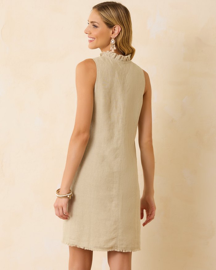 linen sheath dress
