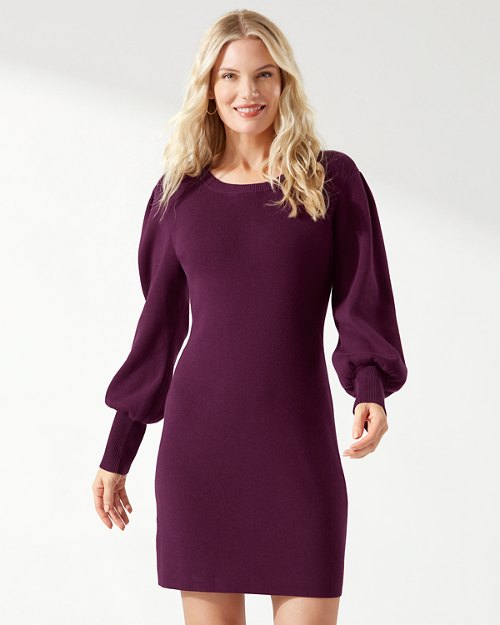 Pickford Balloon-Sleeve Sweater Dress