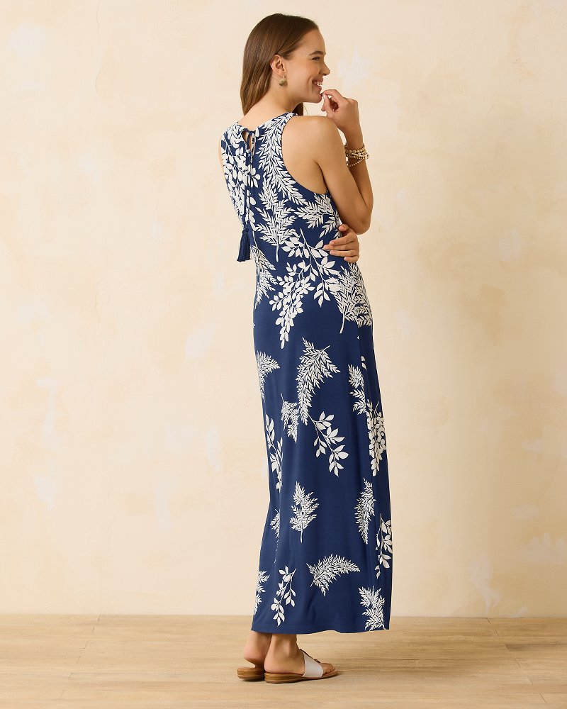 Jasmina Whisper Fronds Maxi Dress - Island Navy – Tommy Bahama