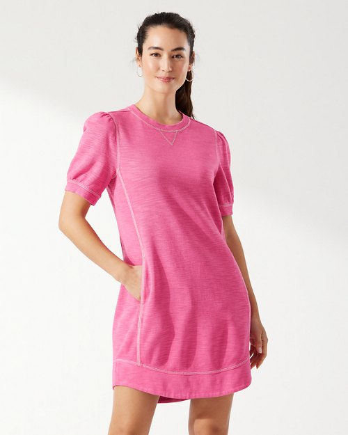 Tobago Bay Puff-Sleeve Dress