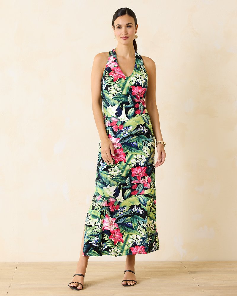 Sandy Celebration Tropical Maxi Dress