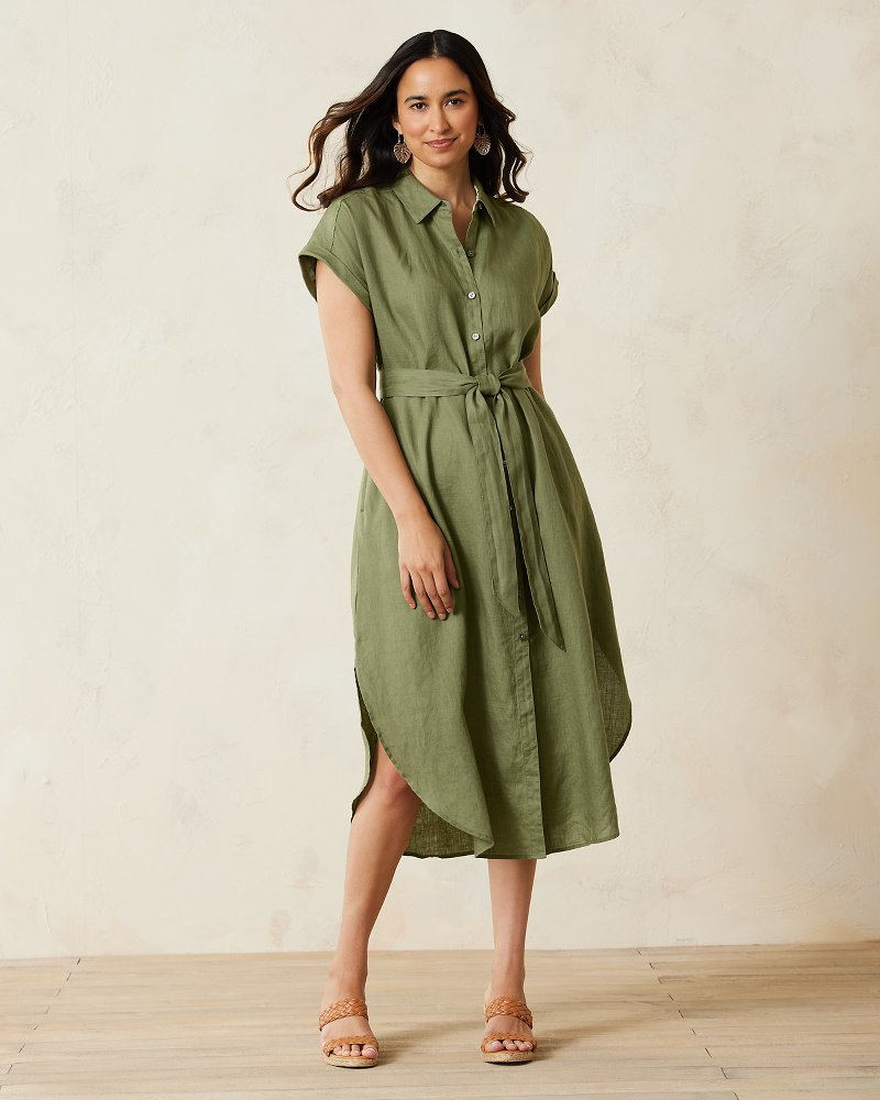 Thumbnail Image for Coastalina Linen Maxi Shirt Dress