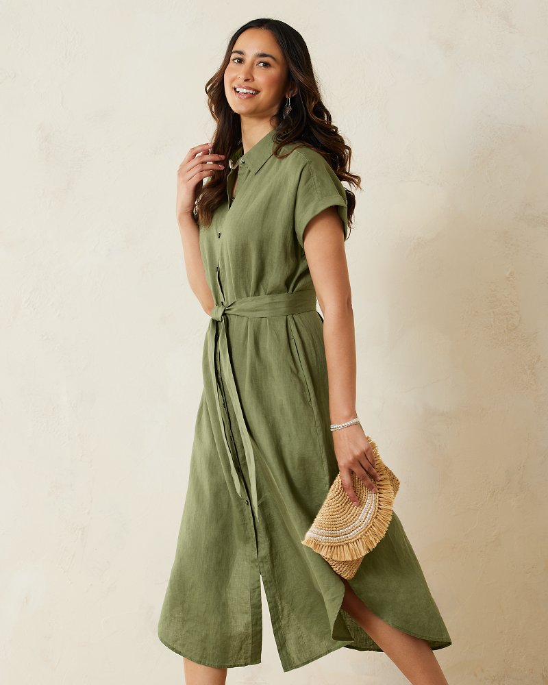 Thumbnail Image for Coastalina Linen Maxi Shirt Dress