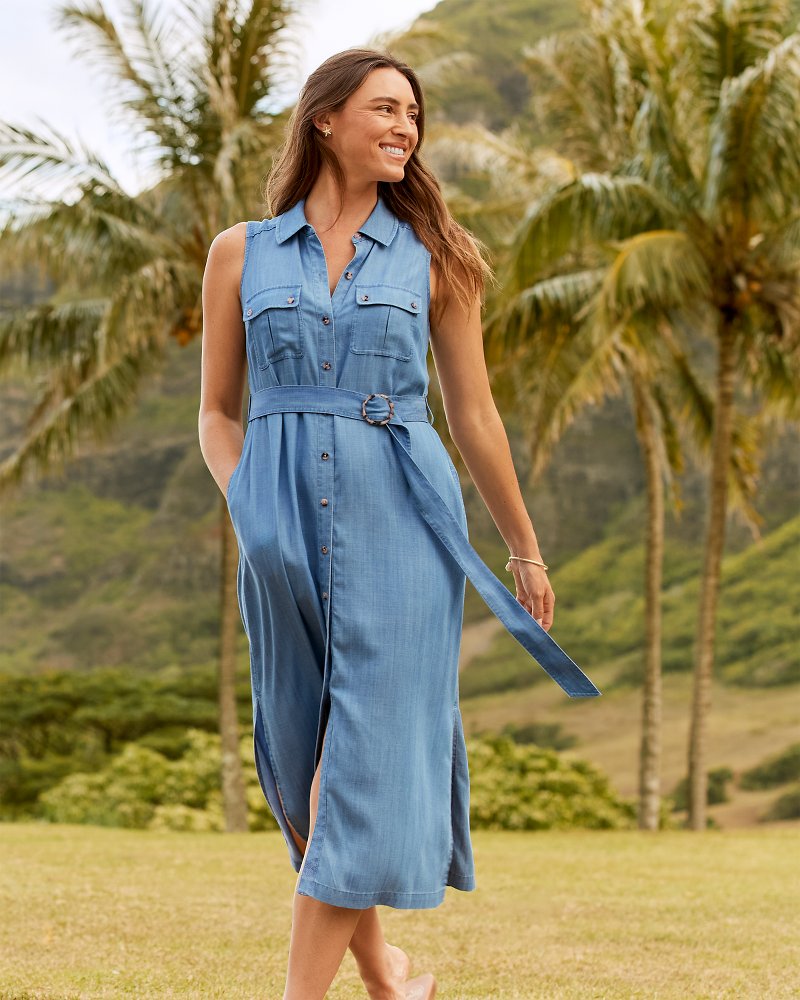 Tommy bahama chambray best sale dress