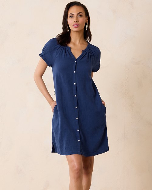 Island Gauze™ Short-Sleeve Dress