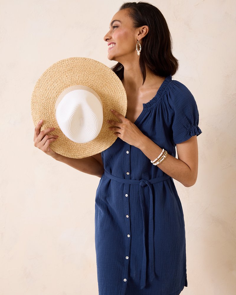 ブルーパラン　COTTON SHORT DRESS DRESS – BLUE×PALANG(ブルーパラン)