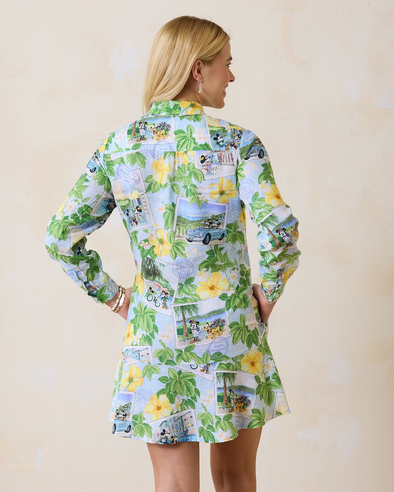 Disney Coastalina Postcard to Paradise Linen Dress