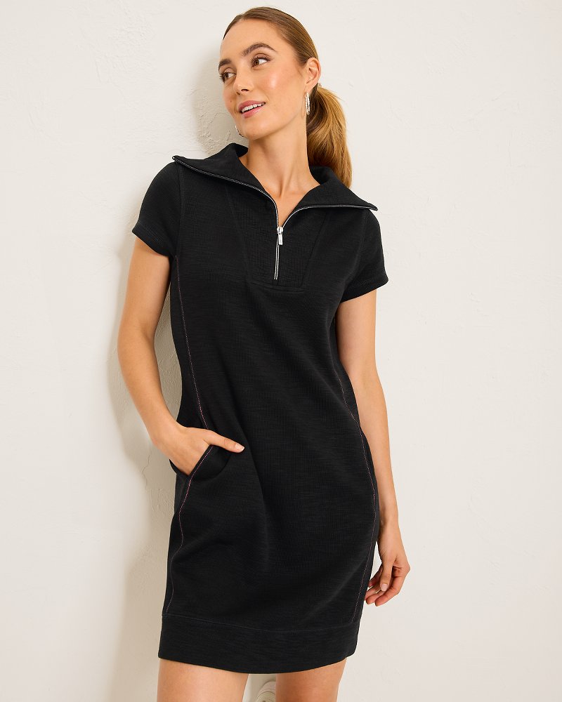 Tobago Bay Half-Zip Collared Dress