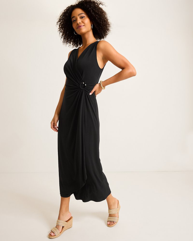 Clara Glimmer Maxi Wrap Dress