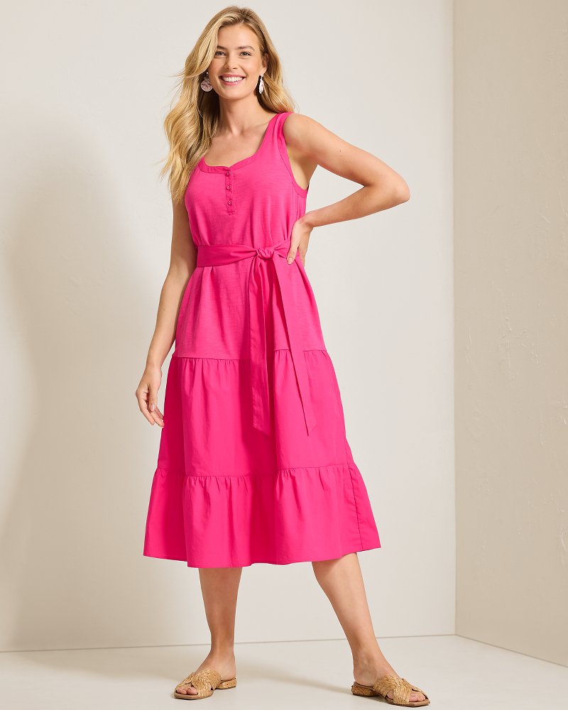 SUNRISE SHORES MIDI SUNDRESS
