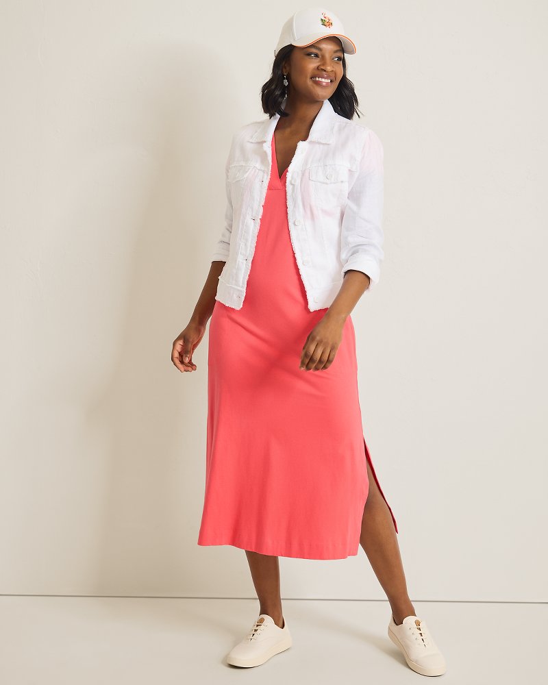 Islandscape Jersey Midi Dress