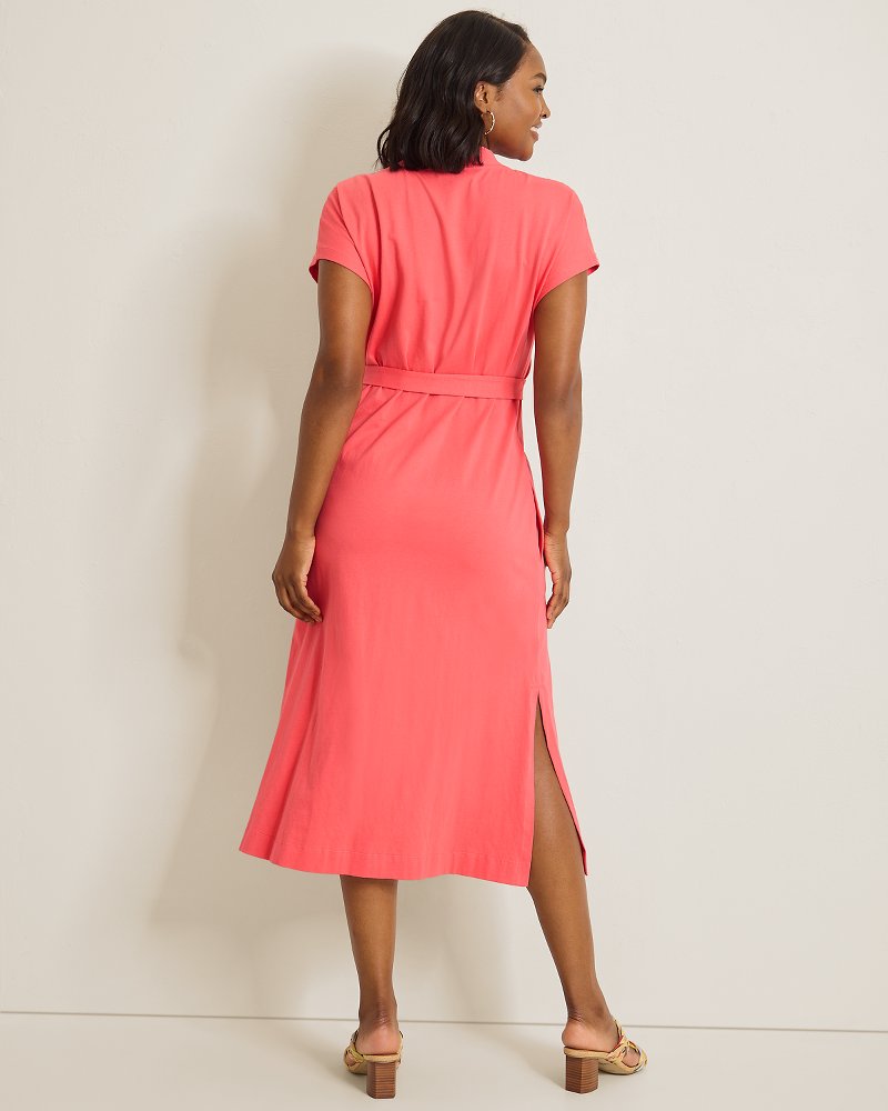 Thumbnail for Islandscape Jersey Midi Dress