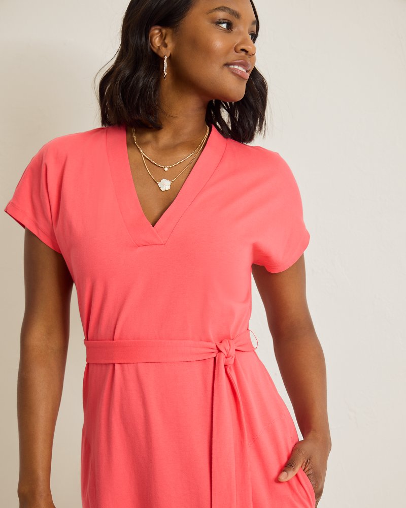 Thumbnail for Islandscape Jersey Midi Dress