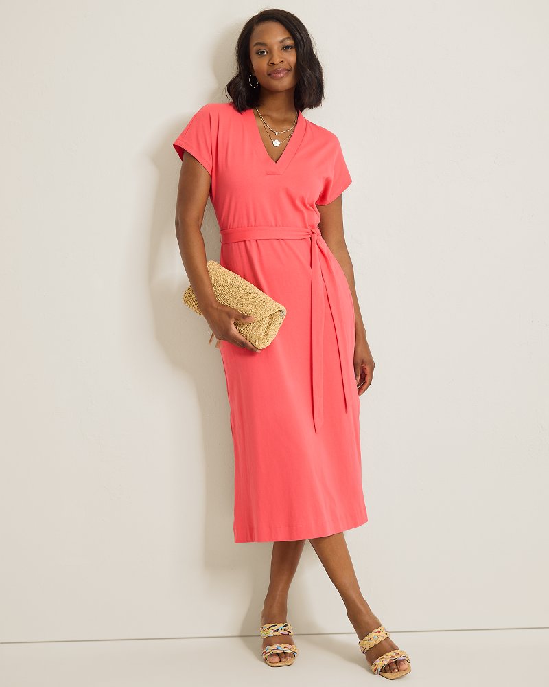 Islandscape Jersey Midi Dress