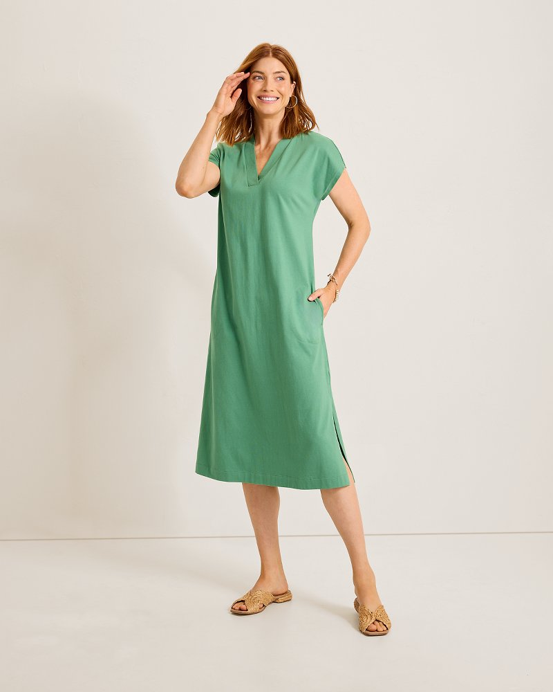 Islandscape Jersey Midi Dress