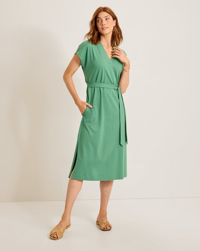 Islandscape Jersey Midi Dress