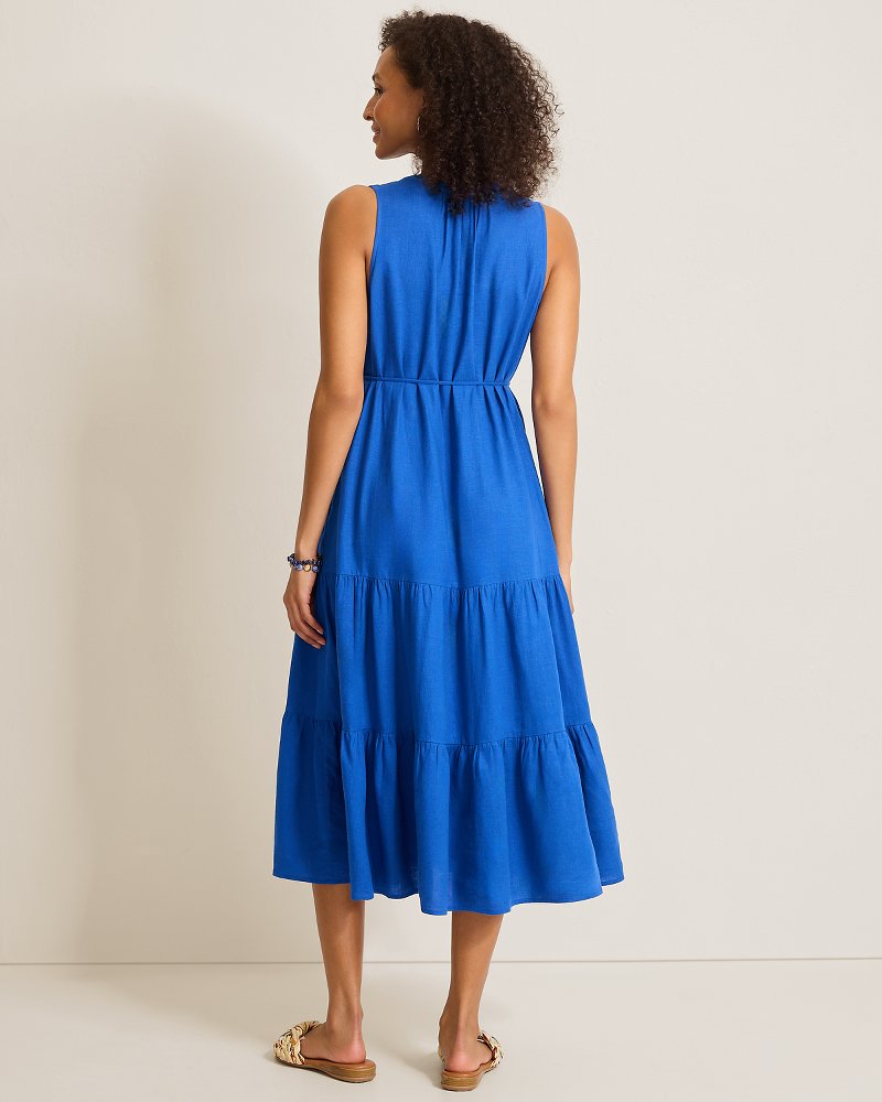 Thumbnail for Palm Shores Linen-Blend Sundress