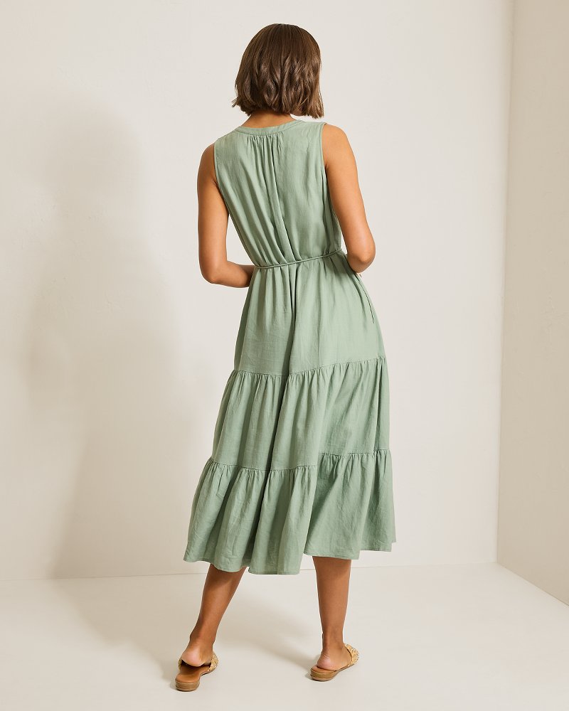 Thumbnail for Palm Shores Linen-Blend Sundress
