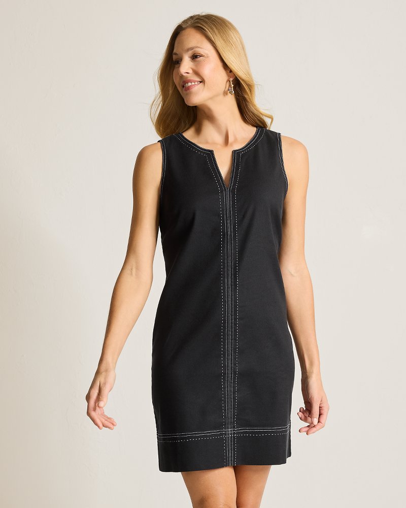 Thumbnail for Palm-A-Dora Split-Neck Sheath Dress