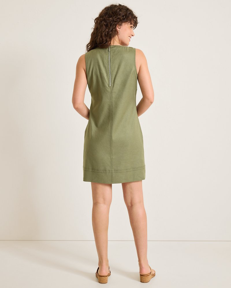 Palm-A-Dora Split-Neck Sheath Dress