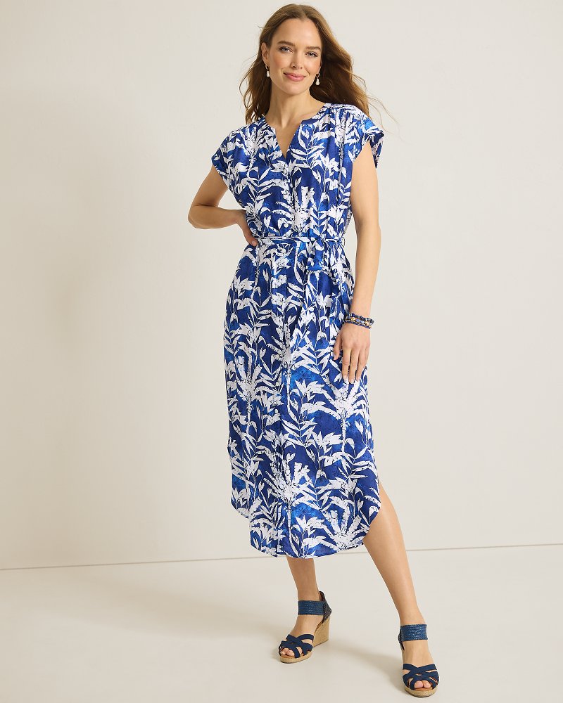 Thumbnail for Coconut Cove Midi Shirt Dress