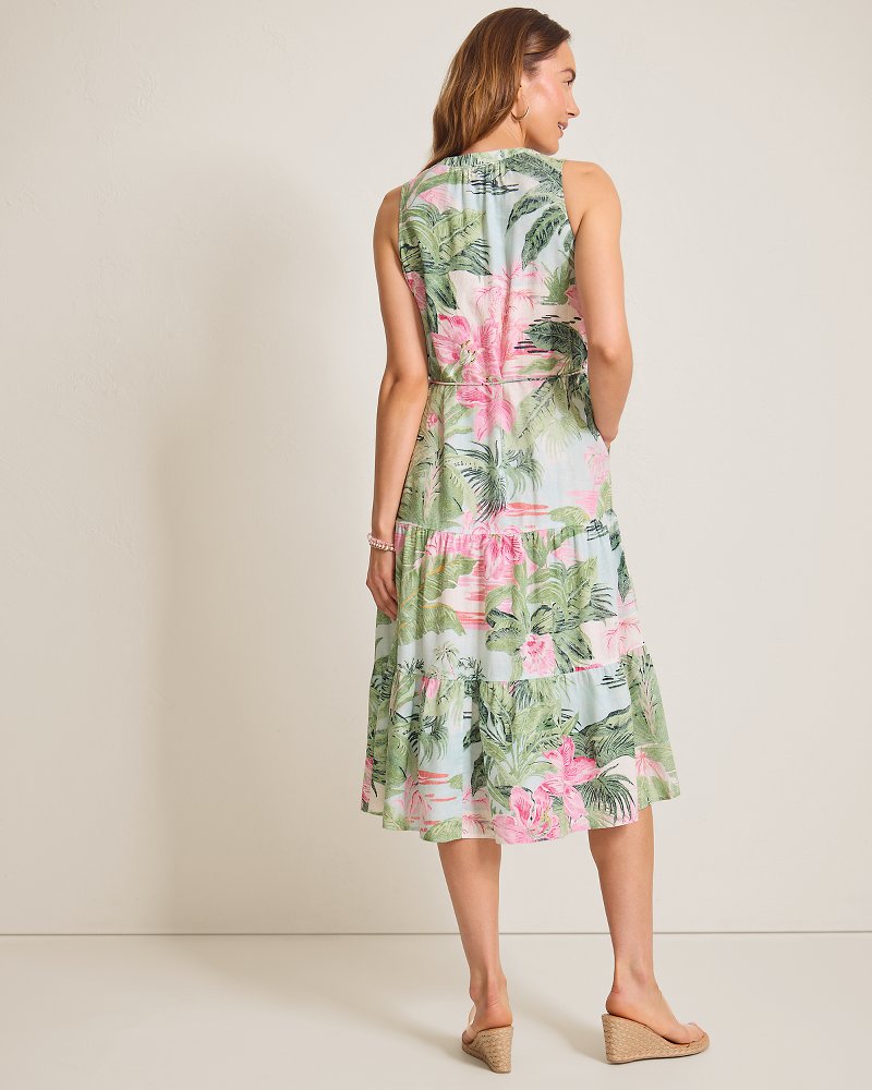 Thumbnail for Garden Villa Linen-Blend Sundress