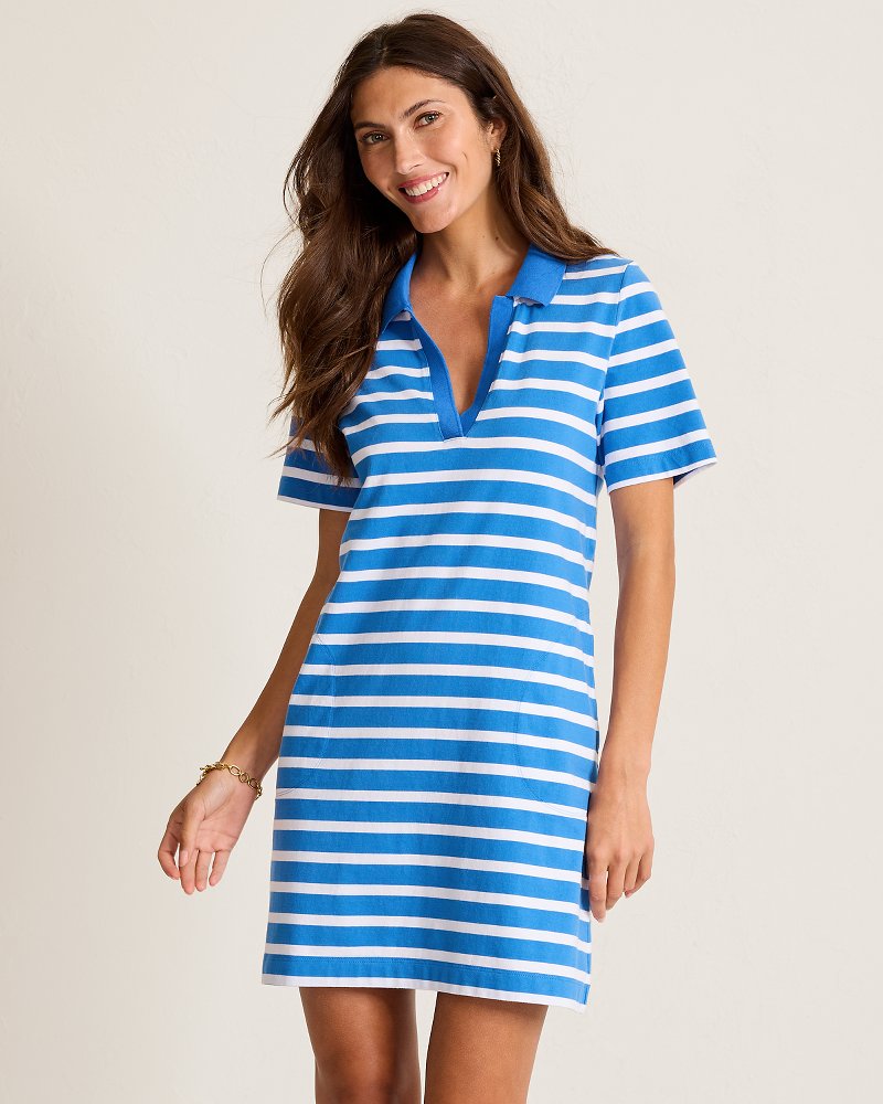 Islandscape Coastal Cabana Jersey Short Dress