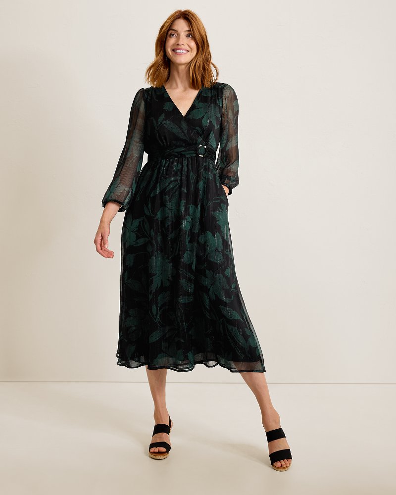 Bloom Beauty Jewel Maxi Faux-Wrap Dress