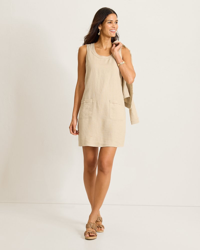 Two Palms Patch Pocket Linen Dress
