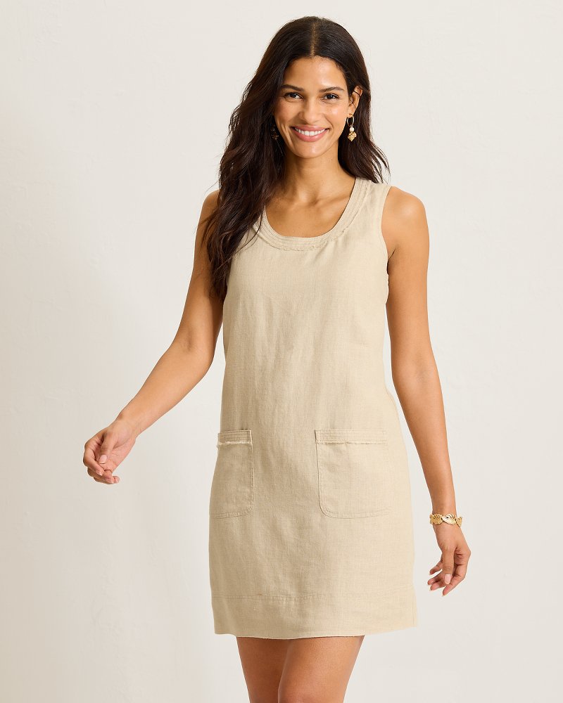 Two Palms Patch Pocket Linen Dress