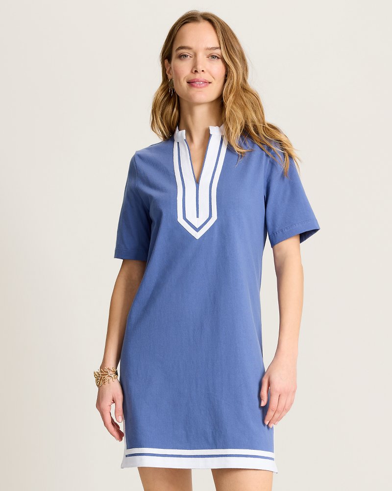 Islandscape Jersey Tunic Short Dress