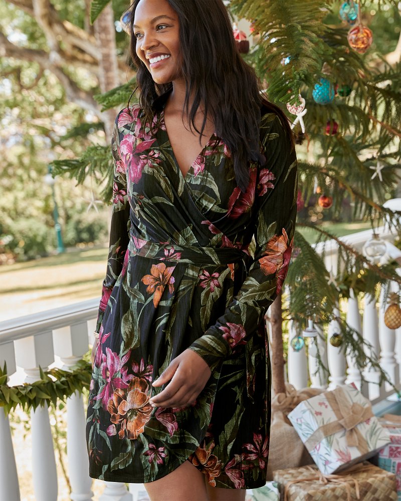 Carmela Orchid Isle Wrap Dress