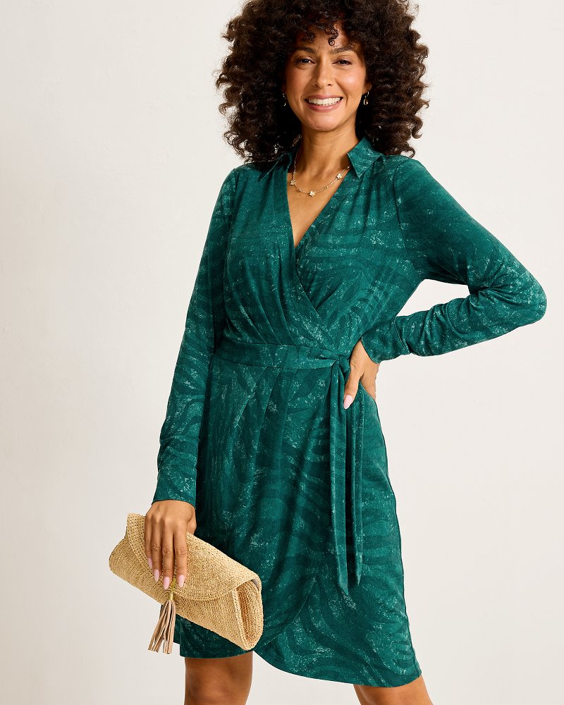 Carmela Bayside Zebra Wrap Dress